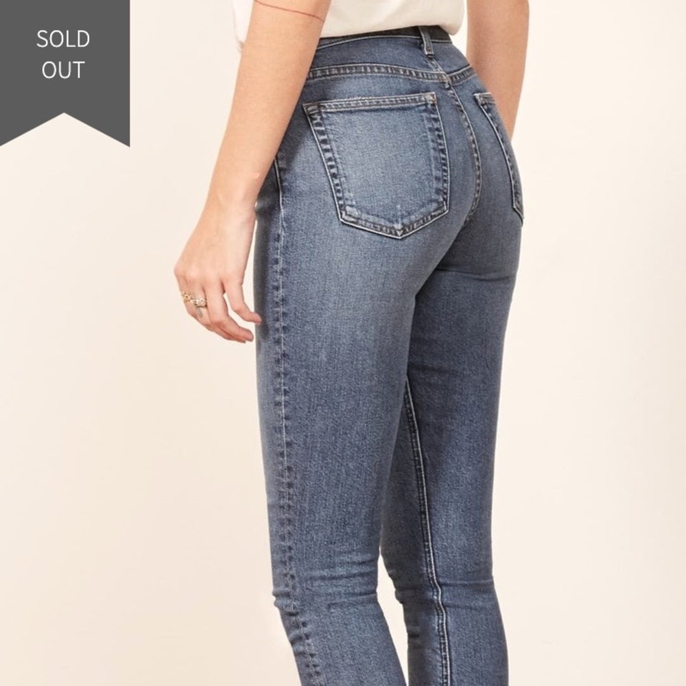 Reformation Classic Skinny jeans in Rhine wash